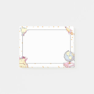 Süße Kawaii-Schulmaterialien-Lehrergeschenke Post-it Klebezettel