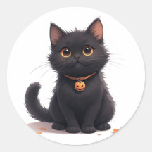 Süße Kawaii-Schwarze-Katze-Halloween-Magie 🎃