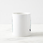 Süße Kawaii-Schwarze Katze mit Schleier Kaffeetasse (Mittel)