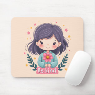 Süße Kawaii-"Sei nett"-Illustration Mousepad