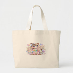 Süße Kawaii-Sonderlieferung Katzen-Pastellrosa Ges Jumbo Stoffbeutel