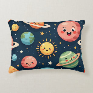 Süße Kawaii-Sonnen-System-Planeten-Dekokissen Dekokissen