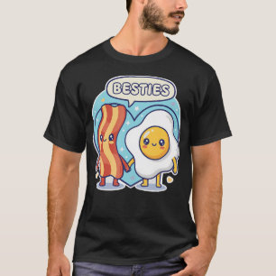 Süße Kawaii-Speck-Eier-Frühstück-Beste-Freundinnen T-Shirt
