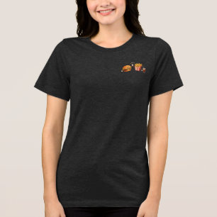 Süße Kawaii Sushi Freunde Charaktere Illustration Tri-Blend Shirt