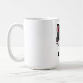 Süße Kawaii-Tabby-Kätzchen-Illustration Kaffeetasse