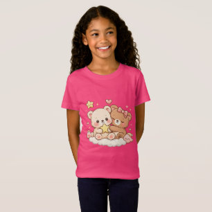 Süße Kawaii-Teddybären-Kinder-T-Shirt T-Shirt