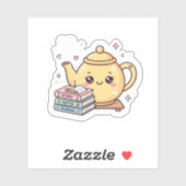 Süße Kawaii Teekanne Study Notes Journal Buch Aufk Aufkleber (Blatt)