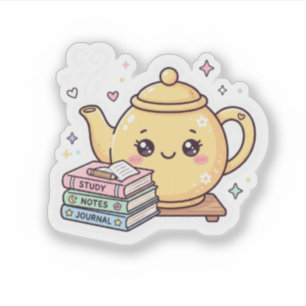 Süße Kawaii Teekanne Study Notes Journal Buch Aufk Aufkleber
