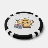 Süße Kawaii Teekanne Study Notes Journal Buchaufkl Pokerchips (Einzeln)
