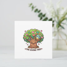 Süße Kawaii-The-Giving-Tree-Herz-Blätter KiSticker