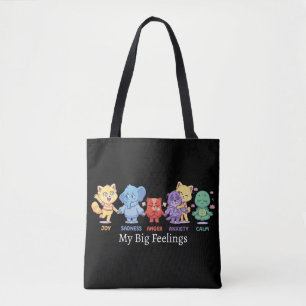 Süße Kawaii-Tiere Psychische Gesundheit Emotionen  Tasche