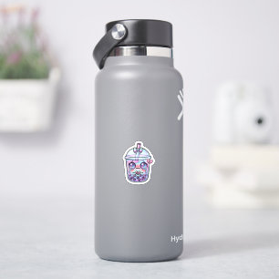 Süße Kawaii Traurige Boba Milch-Tee weint mit gebr Aufkleber