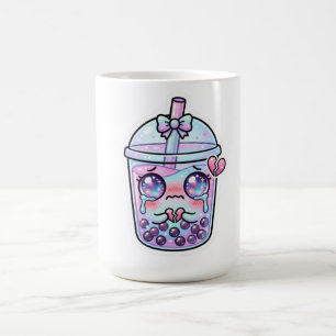 Süße Kawaii Traurige Boba Milch-Tee Weint mit Gebr Kaffeetasse