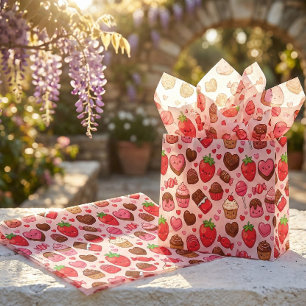 Süße Kawaii Valentinstag Süßigkeiten Muster Seidenpapier
