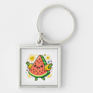 Süße Kawaii Wassermelonen-Scheibe Aufblasbarer Arm Schlüsselanhänger