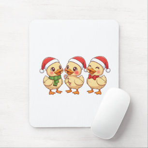 Süße Kawaii Weihnachtsenten Festliche Feiertage Mousepad