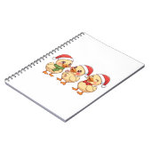 Süße Kawaii Weihnachtsenten | Festliche Feiertage Notizblock (Linke Seite)