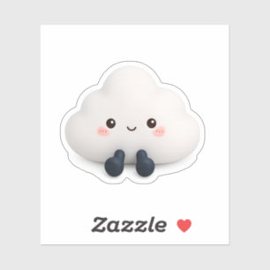 Süße Kawaii-Wolken-Vinyl-Aufkleber Aufkleber