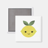 Süße Kawaii Zitrone Magnet (Vorderseite/Rückseite)