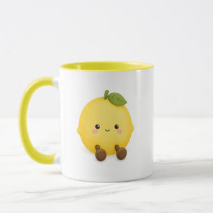 Süße Kawaii-Zitronen-Kaffeetasse Tasse