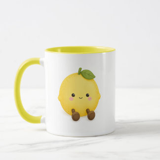 Süße Kawaii-Zitronen-Kaffeetasse Tasse