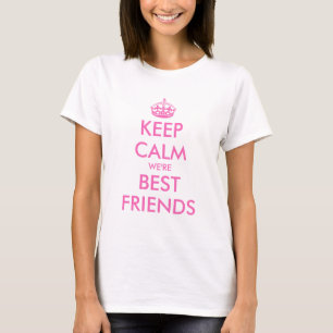 Süße Keep Calm wir sind beste Freunde T-Shirts