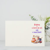 Süße Keksdesign  Briefpapier (Stehend Vorderseite)