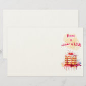 Süße Keksdesign Briefpapier (Vorne/Hinten)