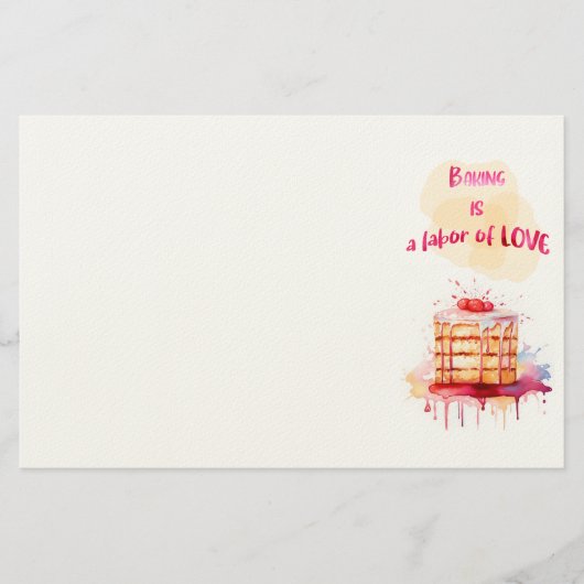 Süße Keksdesign Briefpapier (Vorderseite)