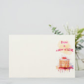 Süße Keksdesign Briefpapier (Stehend Vorderseite)