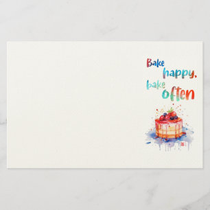 Süße Keksdesign Briefpapier
