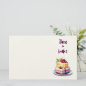 Süße Keksdesign Briefpapier (Stehend Vorderseite)
