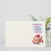 Süße Keksdesign Briefpapier (Stehend Vorderseite)