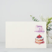 Süße Keksdesign Briefpapier (Stehend Vorderseite)