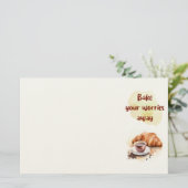 Süße Keksdesign Briefpapier (Stehend Vorderseite)