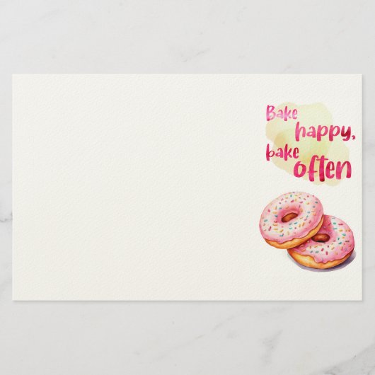 Süße Keksdesign Briefpapier (Vorderseite)