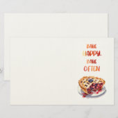 Süße Keksdesign Briefpapier (Vorne/Hinten)