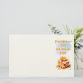 Süße Keksdesign Briefpapier (Stehend Vorderseite)