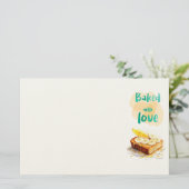 Süße Keksdesign Briefpapier (Stehend Vorderseite)