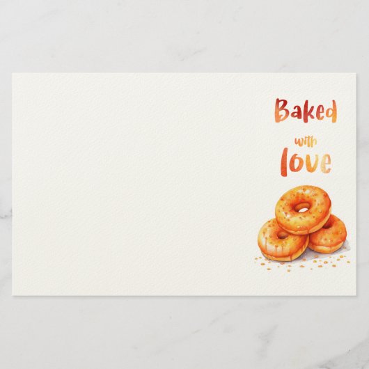 Süße Keksdesign Briefpapier (Vorderseite)