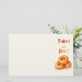 Süße Keksdesign Briefpapier (Stehend Vorderseite)