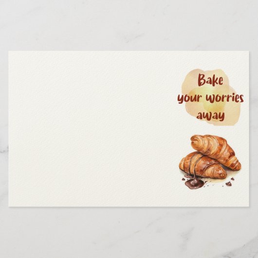 Süße Keksdesign Briefpapier (Vorderseite)