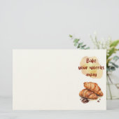Süße Keksdesign Briefpapier (Stehend Vorderseite)