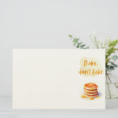 Süße Keksdesign Briefpapier (Stehend Vorderseite)