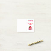 Süße Keksdesign Post-it Klebezettel (Auf Schreibtisch)