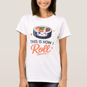 Süße Kimbap Koreanischer-Food-Liebhaber-Reisrolle T-Shirt