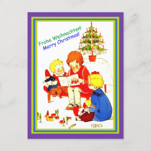 Süße Kinder auf vintage österreichischen, deutsche Postkarte