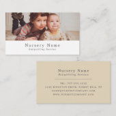 Süße Kinder, Babysitter, Kinderbetreuung, Kinderzi Visitenkarte (Vorne/Hinten)