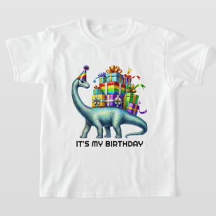 Süße Kinder Blasenparty Geburtstag Dinosaurier  T-Shirt