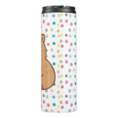 Süße Kinder Capybara Popcorn Snack Zeit Thermosbecher (Rückseite)